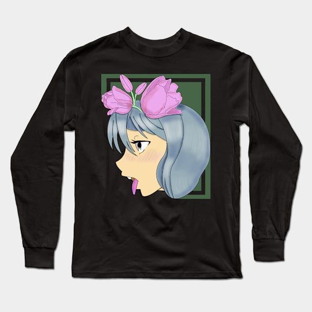 Anime girls G Long Sleeve T-Shirt by Gerigansu